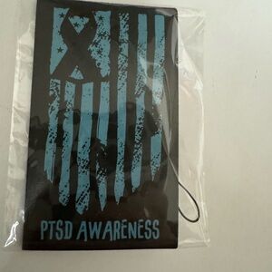 PTSD Awareness Black and Blue Wallet